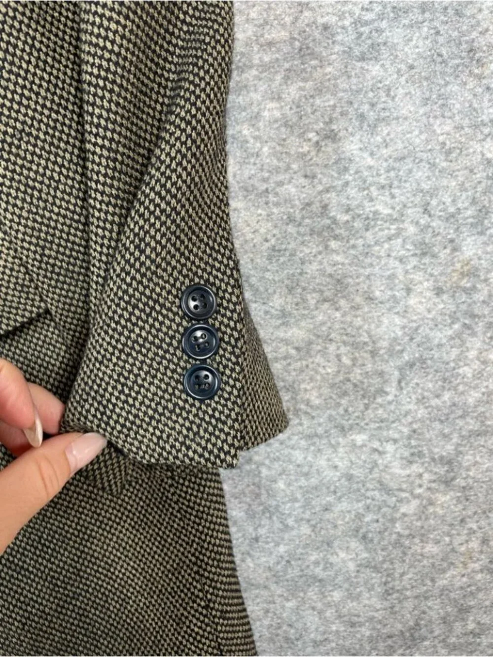 Strellson Wool Blazer Brown 52EU Tailored Luxury Career Sport Coat Business